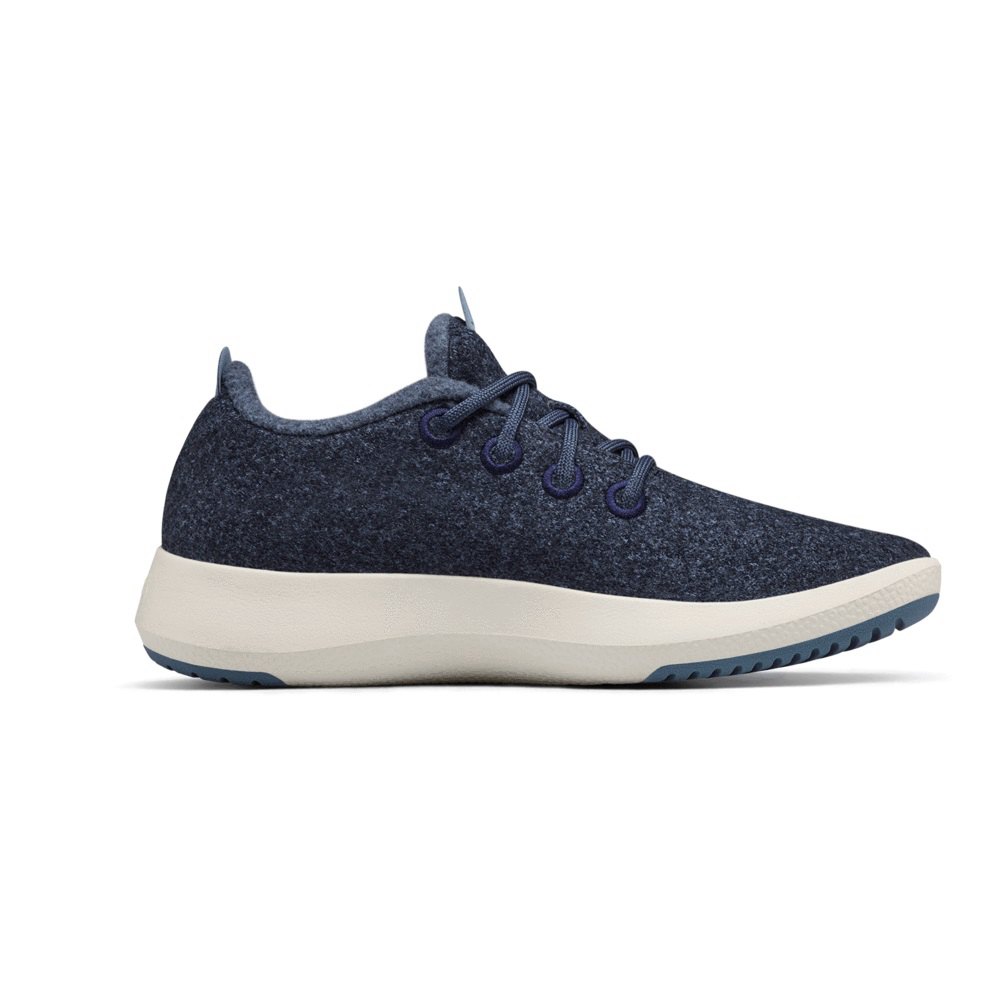 Allbirds Women\'s Sneakers Navy - Wool Runner Mizzles - 85320TOXZ